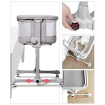 Sunveno Bedside Cot and Crib w/t Mosquito Net