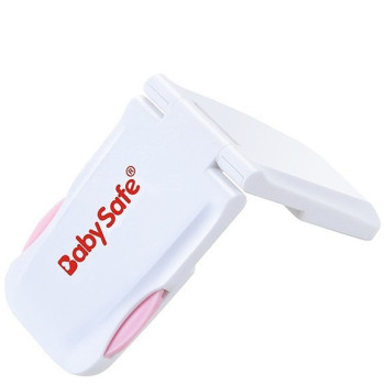 Baby Safe - Multipurpose 90Â° Cabinet Lock - Pink - Set of 4