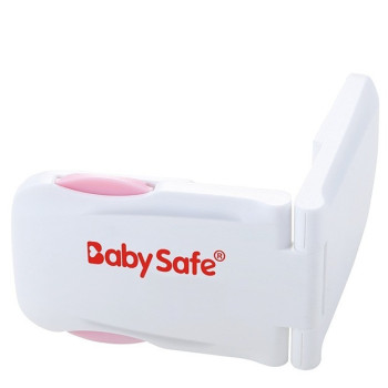 Baby Safe - Multipurpose 90Â° Cabinet Lock - Pink - Set of 4