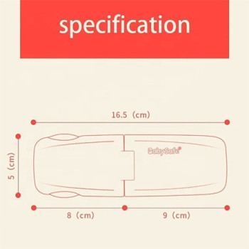 Baby Safe - Multipurpose 90Â° Cabinet Lock - Pink - Set of 4