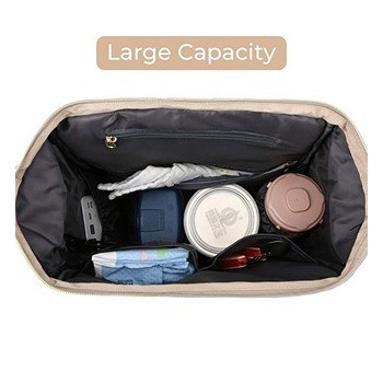 Little Story - Diaper Bag wt portable bassinet bed & pacifier pouch - Black