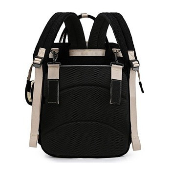 Little Story - Diaper Bag wt portable bassinet bed & pacifier pouch - Black