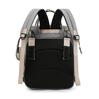 Little Story - Diaper Bag wt portable bassinet bed & pacifier pouch - Grey