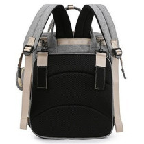 Little Story - Diaper Bag wt portable bassinet bed & pacifier pouch - Grey
