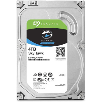 Seagate 4TB SkyHawk Surveillance Hard Drive - SATA 6Gb/s 64MB Cache 3.5-Inch Internal Drive - ST4000VX007