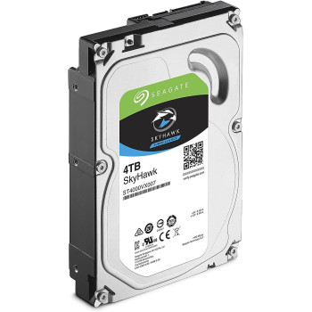Seagate 4TB SkyHawk Surveillance Hard Drive - SATA 6Gb/s 64MB Cache 3.5-Inch Internal Drive - ST4000VX007