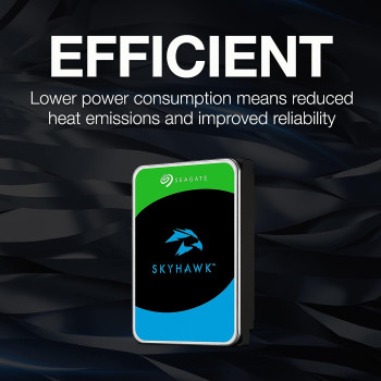 Seagate SkyHawk 4TB Surveillance Internal Hard Drive HDD 3.5 Inch SATA 6GB/s 64MB Cache for DVR NVR Security Camera System with Drive Health Management Frustration Free Packaging (ST4000VX007)