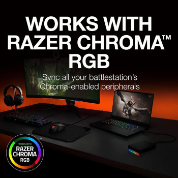 Seagate FireCuda Gaming Hard Drive External Hard Drive 2TB USB 3.2 Gen 1, RGB LED Lighting for PC and Mac with Rescue Services STKL2000400, Black