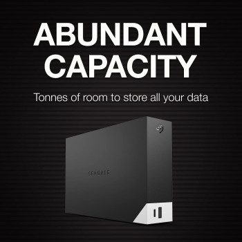 Seagate One Touch Hub, 18 TB, External Hard Drive Desktop HDD USB-C and USB 3.0 port, for Computer Desktop Workstation PC Laptop Mac, 4 Months Adobe Creative Cloud Photography plan (STLC18000400)