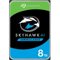 Seagate Skyhawk AI, 8 TB, Video Internal Hard Drive, 3.5 Inches , SATA, 6Gb/s, 256MB Cache, for DVR/NVR Security Camera System, 3 year Rescue Services (ST8000VE001)