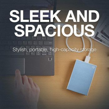 Seagate ONE TOUCH Portable 5TB External Hard Drive, Blue