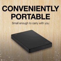 Seagate Portable, 1 Tb, External Hard Drive Hdd For Pc Laptop And Mac And Two-Year Rescue Services (Stgx1000400), Dark Grey