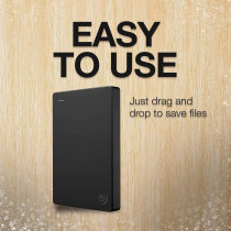 Seagate Portable, 1 Tb, External Hard Drive Hdd For Pc Laptop And Mac And Two-Year Rescue Services (Stgx1000400), Dark Grey