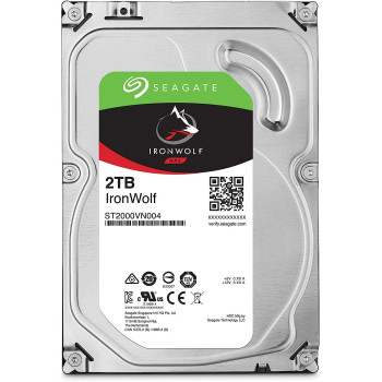 Seagate IRONWOLF 2TB Internal Hard Drive, 5900rpm 64MB