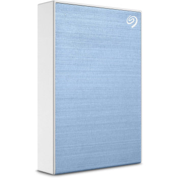 Seagate One Touch 4TB External HHD Drive with Rescue Data Recovery Services, Light Blue (STKC4000402)