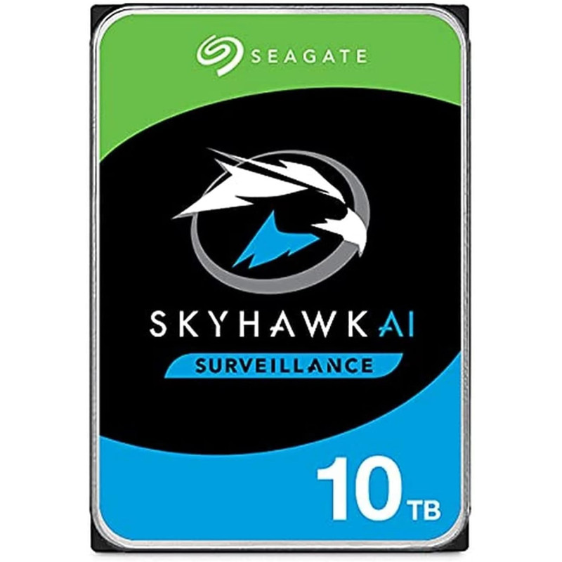 Seagate Skyhawk AI 10TB Video Internal Hard Drive HDD 3.5 Inch SATA 6Gb/s 256MB Cache for DVR NVR Security Camera System(ST10000VE001)