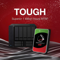 Seagate IronWolf, 10TB, NAS, Internal Hard Drive, CMR, 3.5 Inch, SATA, 6GB/s, 7.200 RPM, 256MB Cache, for RAID Network Attached Storage, 3 year Rescue Services (ST10000VN000)