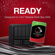 Seagate IronWolf, 10TB, NAS, Internal Hard Drive, CMR, 3.5 Inch, SATA, 6GB/s, 7.200 RPM, 256MB Cache, for RAID Network Attached Storage, 3 year Rescue Services (ST10000VN000)