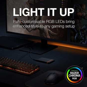 Seagate Firecuda Gaming SSD 2 TB External Solid State Drive - USB-C USB 3.0 with NVMe for PC Laptop (STJP2000400), Black