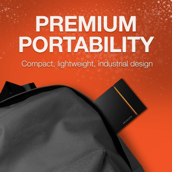 Seagate Firecuda Gaming SSD 2 TB External Solid State Drive - USB-C USB 3.0 with NVMe for PC Laptop (STJP2000400), Black