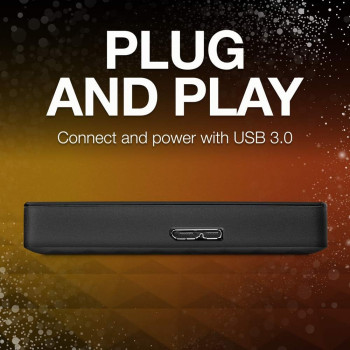 Seagate 1TB Black (STEA1000400) Expansion Portable External Hard Drive - PC / Mac / Xbox / PS4