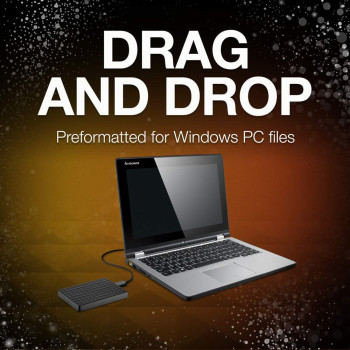 Seagate 1TB Black (STEA1000400) Expansion Portable External Hard Drive - PC / Mac / Xbox / PS4