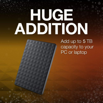 Seagate 1TB Black (STEA1000400) Expansion Portable External Hard Drive - PC / Mac / Xbox / PS4