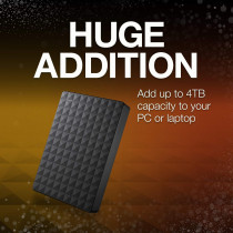 Seagate Expansion Portable 4TB External Hard Drive Desktop HDD USB 3.0 for PC Laptop (STEA4000400)