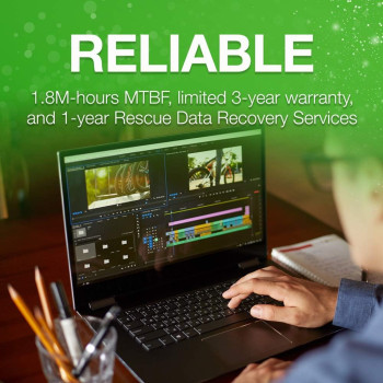 Seagate Barracuda Q5 500GB Internal SSD - M.2 Nvme Pcie Gen3 - 4, 3D Qlc For Desktop Or Laptop, 1 Year Rescue Services (Zp500Cv3A001)