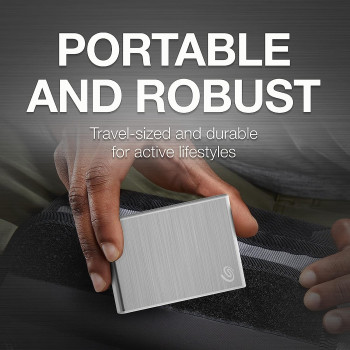 Seagate One Touch SSD v2 ,Silver 1 TB USB 3.1 TYPE C