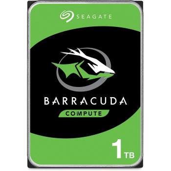 Seagate BarraCuda, 1TB, Internal Hard Drive, 3.5 Inch, SATA, 6GB/s, 7.200 RPM, 64MB Cache, for Computer Desktop PC, FFP (ST1000DMZ10)