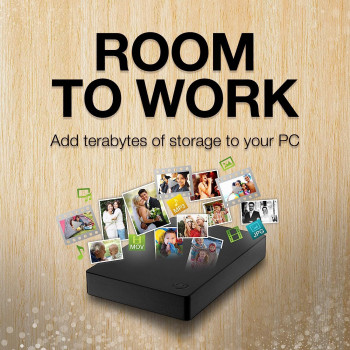 Seagate Portable 4 Tb External Hard Drive Hdd For Pc Laptop And Mac (Stgx4000400), Dark Grey