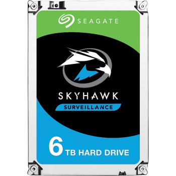Seagate SkyHawk, 6 TB, Surveillance Internal Hard Drive HDD 3.5 Inch SATA 6 Gb/s 64 MB Cache for DVR NVR Security Camera System, and Three-year Rescue Services (ST6000VX001)