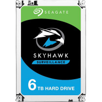 Seagate SkyHawk, 6 TB, Surveillance Internal Hard Drive HDD 3.5 Inch SATA 6 Gb/s 64 MB Cache for DVR NVR Security Camera System, and Three-year Rescue Services (ST6000VX001)