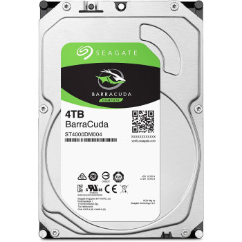 Seagate 4TB BarraCuda SATA 6Gb/s 256MB Cache 3.5-Inch Internal Hard Drive (ST4000DM004) Single Pack