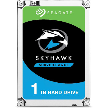 Seagate SkyHawk, 1 TB, Surveillance Internal Hard Drive HDD 3.5 Inch SATA 6 Gb/s 64 MB Cache for DVR NVR Security Camera System, and Three-year Rescue Services (ST1000VX005)