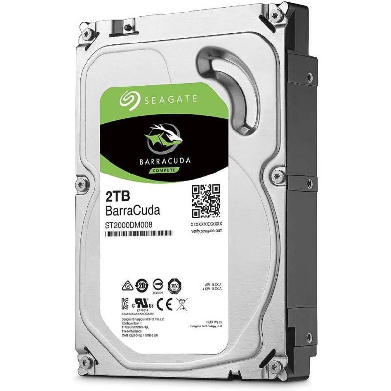 Seagate BarraCuda Internal Hard Drive 2TB SATA 6Gb/s 256MB Cache 3.5in (ST2000DM008)