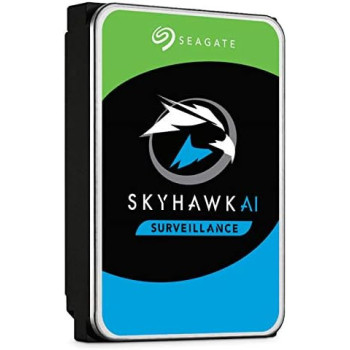 Seagate 8TB SkyHawk AI SATA III 3.5 Inches Internal Surveillance HDD, 7200 rpm Speed, 256MB Cache, 235 MB/s Max Sustained Transfer Rate, 2 Million Hours MTBF, ST8000VE001