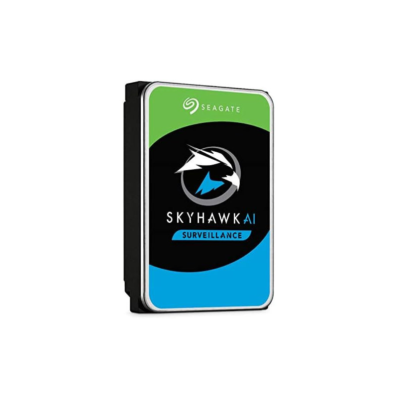 Seagate 8TB SkyHawk AI SATA III 3.5 Inches Internal Surveillance HDD, 7200 rpm Speed, 256MB Cache, 235 MB/s Max Sustained Transfer Rate, 2 Million Hours MTBF, ST8000VE001