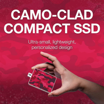 Seagate Barracuda Fast SSD, 1 TB, External Solid State Drive Portable - USB-C USB 3.0 for PC Laptop and Mac, and Three-year Rescue Services (STJM1000400)