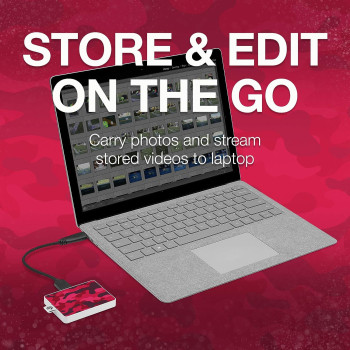 Seagate Barracuda Fast SSD, 1 TB, External Solid State Drive Portable - USB-C USB 3.0 for PC Laptop and Mac, and Three-year Rescue Services (STJM1000400)