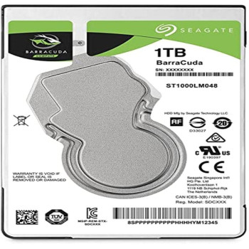 Seagate 1TB BarraCuda 5400 RPM 128MB Cache SATA 6.0Gb/s 2.5 Laptop Internal Hard Drive ST1000LM048