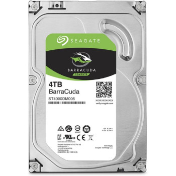 Seagate 4TB Barracuda Desktop HDD SATA 6Gb/s 64MB Cache 3.5-Inch Internal Bare Drive, ST4000DM005