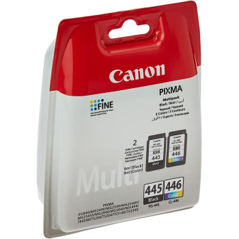 Canon PG 445/CL 446 BK/C/M/Y Ink Cartridge, Multipack, Multi Color, 2724336644582