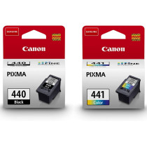 Canon 440 Black and 441 Tricolor Ink Cartridges for Printer