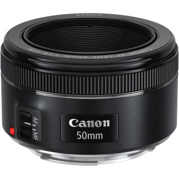 Canon EF 50mm f/1.8 STM Lens for All Canon DSLR Cameras, Black