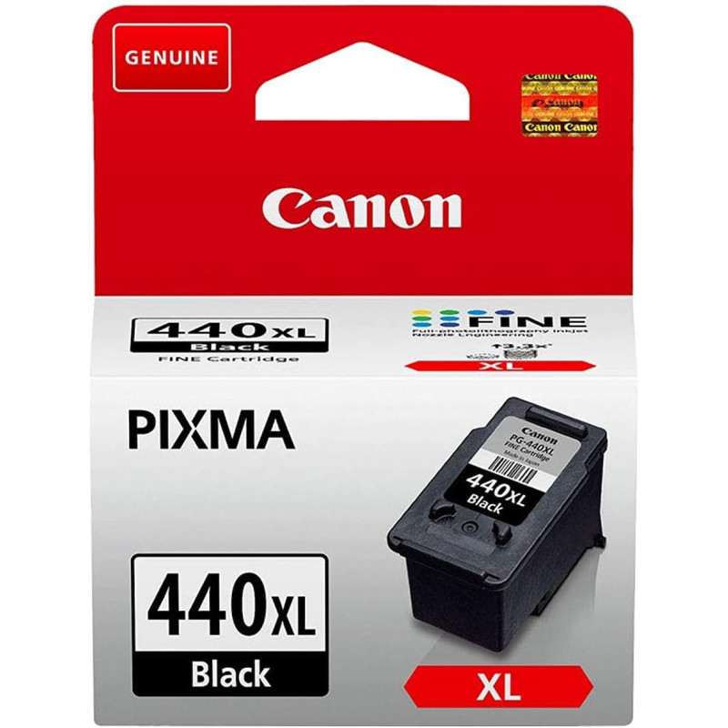 Canon PG 440XL High Yield Black Ink Cartridge, Print up to 600 A4 Documents, For Crisp, Sharp & Long Lasting Results, Extra Large