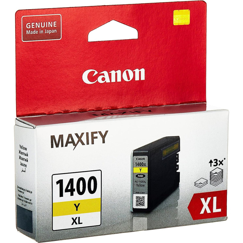 Canon Ink Cartridge - Pgi-1400XL Y Emb, Yellow, For Printers