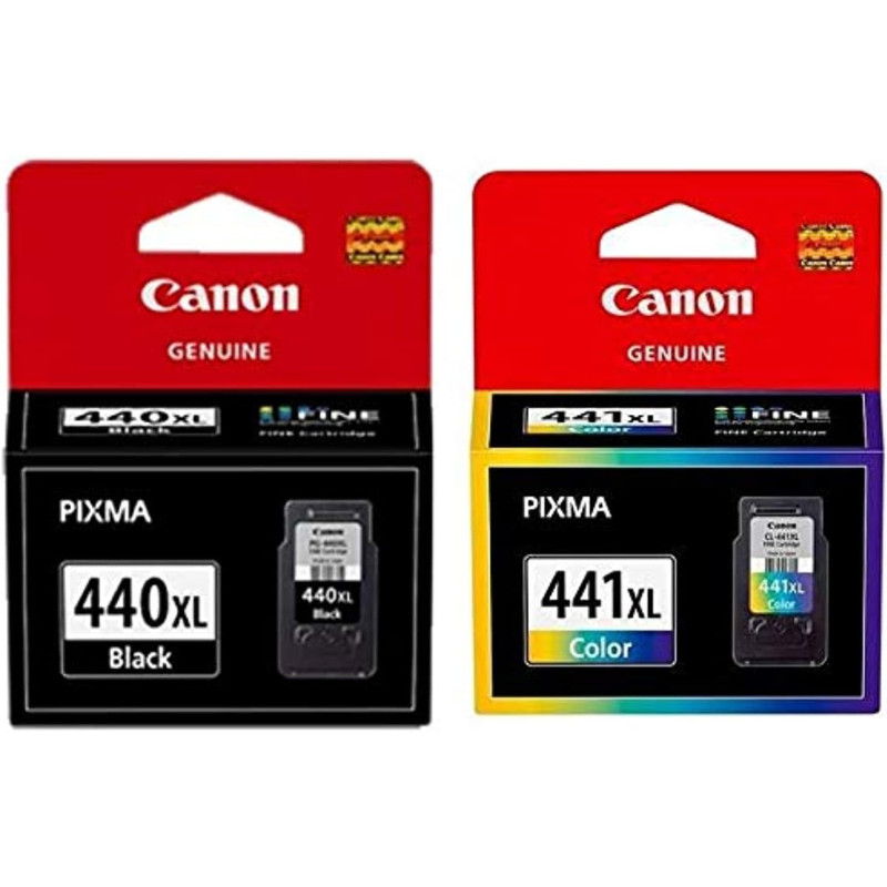 Canon 440xl Black & 441xl Color Ink Cartridge Set For Printer