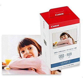Canon Selphy CP800 Ink Paper, 20 Sheets, Recyclable 4x6 Inches